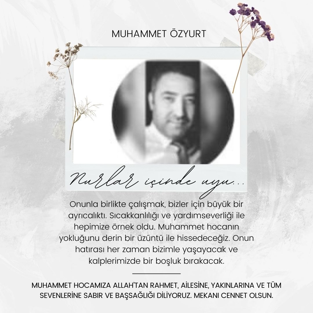 Acı Kaybımız: Muhammet Özyurt...